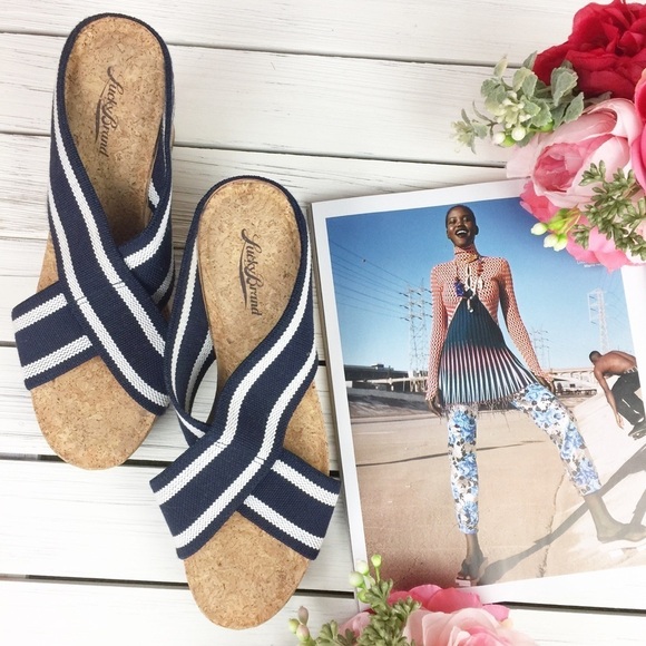 Lucky Brand Shoes - Lucky Brand Miller2 Navy Platform Wedge 10